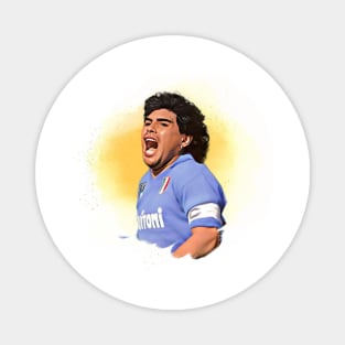 Diego Maradona Cartoon Magnet